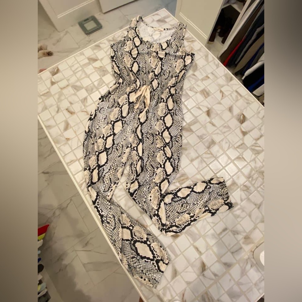 ee:some Snakeskin Jumpsuit